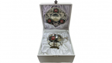 Чайный набор с гербом Республики Татарстан (серебро)