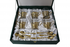 Чайный набор с высокими бокалами на 6 персон 