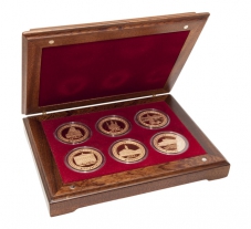Набор из 6 медалей «Татарстан» в золоте